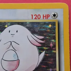 Chansey 3/102 Holo Rare Base Set Unlimited Pokemon MP - Image 4