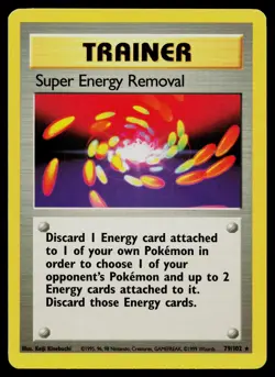 SUPER ENERGY REMOVAL 79/102 RARE BASE SET UNLIMITED POKEMON LP - Image 1