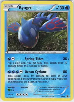 Kyogre XY51 Holo Promo XY Promo Pokemon Holo MP - Image 2