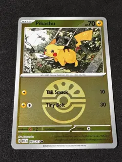 055/217 Pikachu - Ascended Heroes - Reverse Holo Friend Poke Ball NM Pokemon - Image 1
