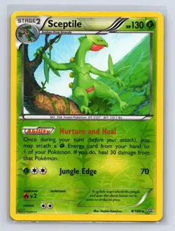 Sceptile 8/160 Rare Primal Clash Pokemon Reverse Holo Lightly Played - Image 1