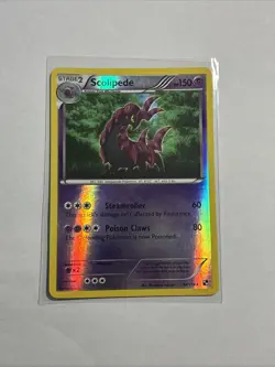 Pokemon TCG Scolipede Black & White 54/114 Reverse Holo Rare - Image 1