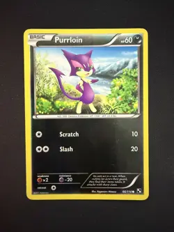 Purrloin 66/114 Reverse Holo - Pokemon Black and White 2012 - Image 1
