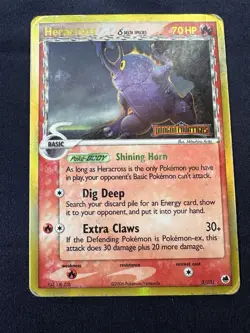 Heracross 3/101 Dragon Frontiers Delta Species Reverse Holo Pokemon HP - Image 1