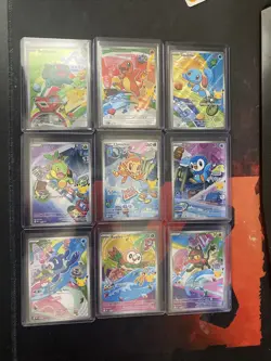 Pokemon 2026 First Partner Series 1 Illustration Collection Full Set 9 Promo - - Image 1