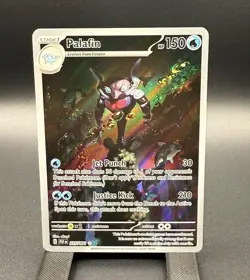 Pokemon TCG Palafin 225/091 Holo Illustration Rare Paldean Fates EN HP150 2024 - Image 1