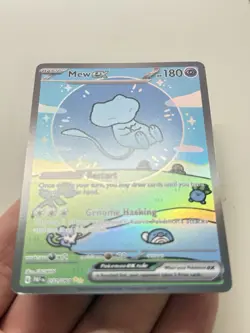 DIY Mew ex 232/091 Pokemon Paldean Fates Bubble Mew Holo non-textured - Image 3