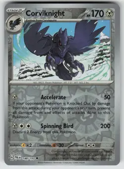 Corviknight Reverse Holo 148/193 Uncommon Paldea Evolved Pokemon NM - Image 1