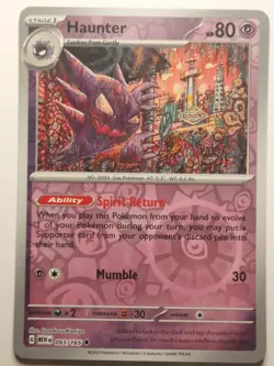 Haunter #93/165 (Reverse Holo) (NM) SV: Scarlet & Violet 151 MEW Pokemon - Image 1
