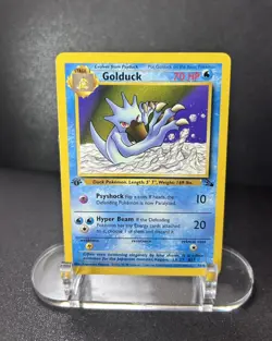 Pokemon Fossil - Golduck 35/62 1st Edition common- LP - Image 1