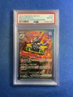 2023 POKEMON OBF EN-OBSIDIAN FLAMES #224 REVAVROOM EX PSA 8 - Image 1