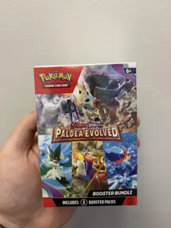 Pokemon Scarlet & Violet Paldea Evolved Booster Bundle 6 Packs TCG Sealed Clean - Image 1