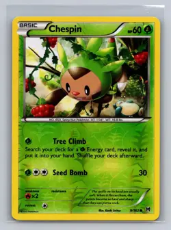 CHESPIN 9 C BREAKTHROUGH POKEMON REVERSE HOLO LP - Image 1