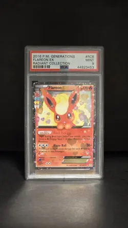 PSA 9 - Flareon EX - RC6/RC32 - Carte Pokemon Generations Radieuses Collection - Image 1