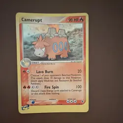 Camerupt 4/109 EX Ruby & Sapphire Holo Rare 90 HP Stage 1 English 2003 - Image 2