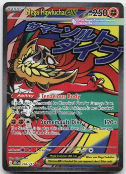 Mega Hawlucha ex 268/217 Mega Attack Rare Ascended Heroes Pokemon Holo Near Mint - Image 1