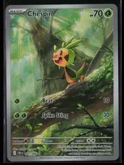 Chespin 087/086 Pokemon Chaos Rising Illustration Rare Near Mint - Image 1