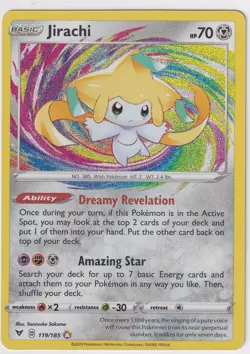 Pokemon Jirachi 119/185 Vivid Voltage Amazing Rare Holo NM - Image 1