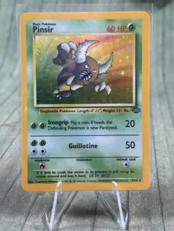 Pokemon TCG Pinsir 09/64 Jungle Holo Rare Unlimited English 1999 - Image 1