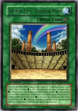 Yugioh Ancient City - Rainbow Ruins DP07-EN017 Rare 1st Edition NM - Image 1