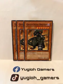 YUGIOH GRAVI-CRUSH DRAGON X3 DP07-EN011 1st EDITION COMMON LIGHT PLAYED - Image 1