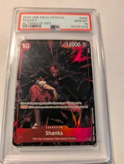 Shanks OP09-004 Alt Art One Piece 2024 Emperors in the New World English PSA 10 - Image 2