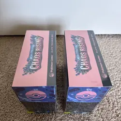 Pokemon TCG Chaos Rising Pokemon Center ETB Elite Trainer Box x2 Lot of 2 Sealed - Image 5
