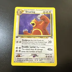 Ursaring 34/75 Neo Discovery Regular First 1st Edition Pokemon Card NM - Image 1
