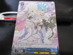 Weiss Schwarz card RZ/S55-P04PR Emilia Rem Re Zero Japan - Image 1