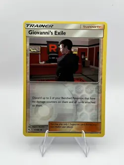 Pokemon Card Hidden Fates Giovanni's Exile 57/68 NM - Image 1