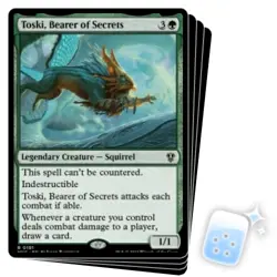 TOSKI, BEARER OF SECRETS X4 Murders At Karlov Manor: Commander Magic MTG CARD - Image 1