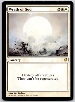 Wrath of God 27 Rare Commander 2013 Magic: The Gathering Lightly Played - Image 1