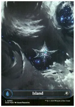 Edge of Eternities #263 Island (0263) (Borderless) Foil - Image 1