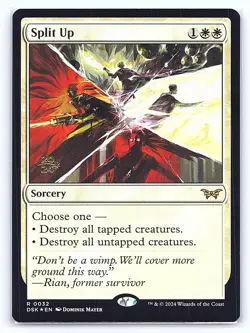 Split Up 32 Rare Duskmourn: House of Horror Magic: The Gathering Foil LP - Image 1