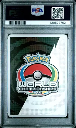 2011 POKEMON WORLD CHAMPIONSHIPS PROMO THE TRUTH DOUBLE COLORLESS ENERGY PSA 8 - Image 2