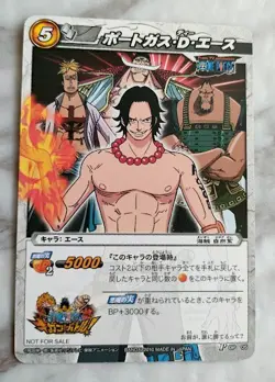 ONE PIECE Card Game Portgas D. Ace P OP 05 From Japan BANDAI 2010 Promo F/S - Image 1