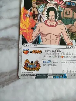 ONE PIECE Card Game Portgas D. Ace P OP 05 From Japan BANDAI 2010 Promo F/S - Image 3