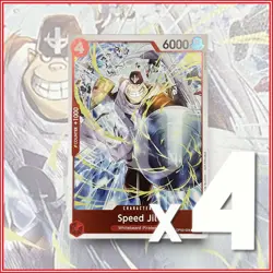 ONE PIECE TCG: SPEED JIL WHITEBEARD PIRATES OP03-006 x4 Dash Pack Pillars🔥 - Image 1