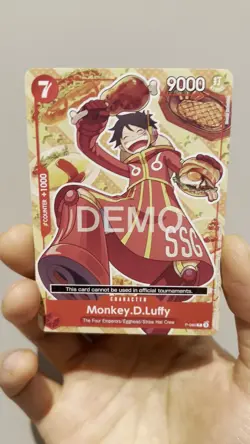 Monkey.D.Luffy DEMO P-080 One Piece Promotion Card. Rare example of the P-080 - Image 2