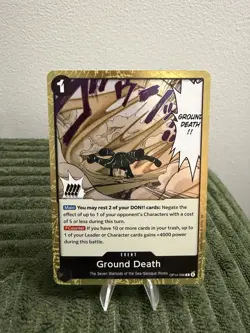 Ground Death Foil OP14-096 The Azure Sea's Seven One Piece English - Image 1