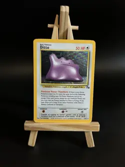 Pokemon TCG Ditto Fossil Holo Rare Card 3/62 Unlimited NM/ CLEAN Condition - Image 1