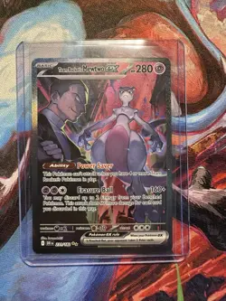Pokemon TCG Team Rockets Mewtwo EX 231/182 Full Art Destined Rivals Pack Fresh - Image 3