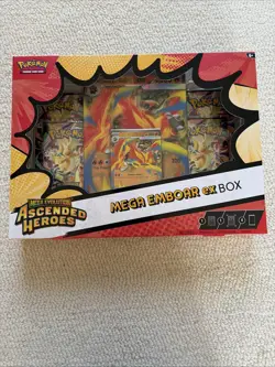 Pokemon TCG Mega Emboar Ex Box Brand New & Sealed English - Image 1