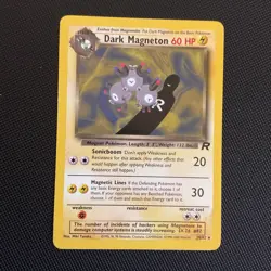 Pokemon 2000 Team Rocket Rare Non Holo #28/82 DARK MAGNETON - Image 1