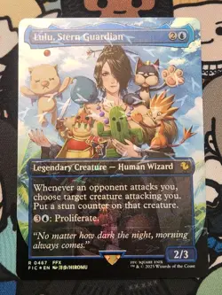MTG Lulu, Stern Guardian - Borderless Chocobo Track FOIL NM - Image 1