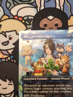 MTG Lulu, Stern Guardian - Borderless Chocobo Track FOIL NM - Image 3