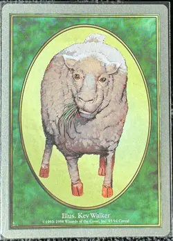 Sheep Token Card- Magic The Gathering - Unglued - Uncommon Pack Fresh NM 93/94 - Image 1