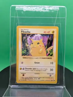 Pikachu Red Cheeks 58/102 Shadowless Base Set Common 1999 English Pokemon WoTC - Image 4