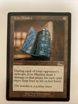 MTG LP Iron Maiden Urza's Legacy Free Shipping In The US With Tracking - Image 1