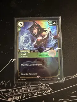Riftbound League of Legends Ahri Alluring Exclusive Launch Promo English In Hand - Image 1